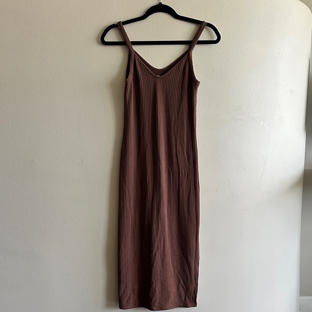 Abercrombie & Fitch Brown Midi Dress